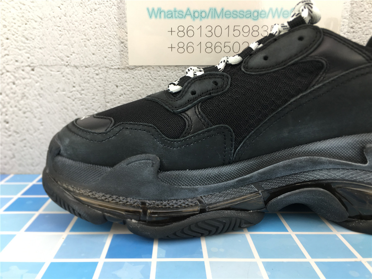 G5 Batch Balenciaga Triple S Black Clear Sole